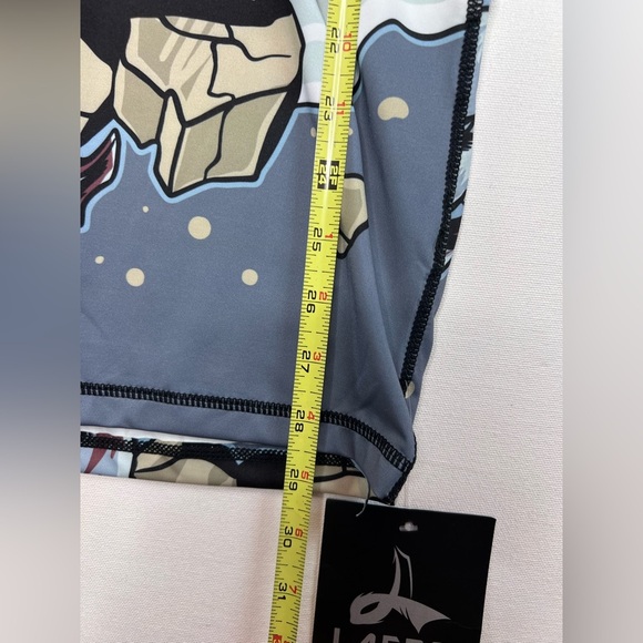 LAFROI Burst mens short sleeve wolf graphic base layer performance shirt Sz XXL - Picture 4 of 8